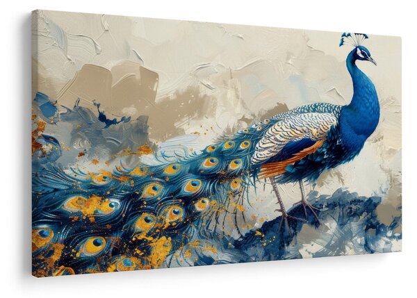 Tablou - Peacock, pictură (90x60 cm)
