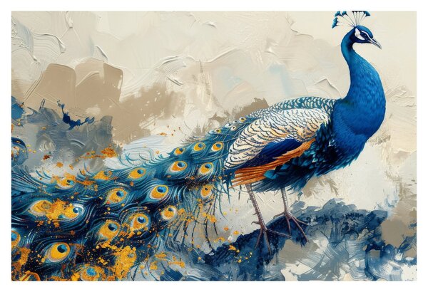 Tablou - Peacock, pictură (90x60 cm)