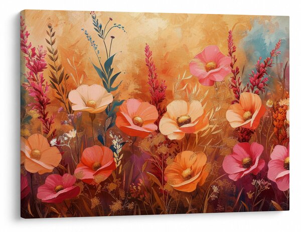 Tablou - Flori de pajiște, pictură (70x50 cm)