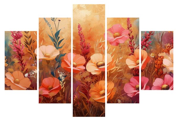 Tablou - Flori de pajiște, pictură (150x105 cm)