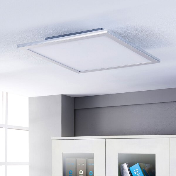 Lindby Panou LED Livel, CCT, 62 cm x cm, telecomandă, reglabil, Metalic, Bucătărie, Plastic, Modern