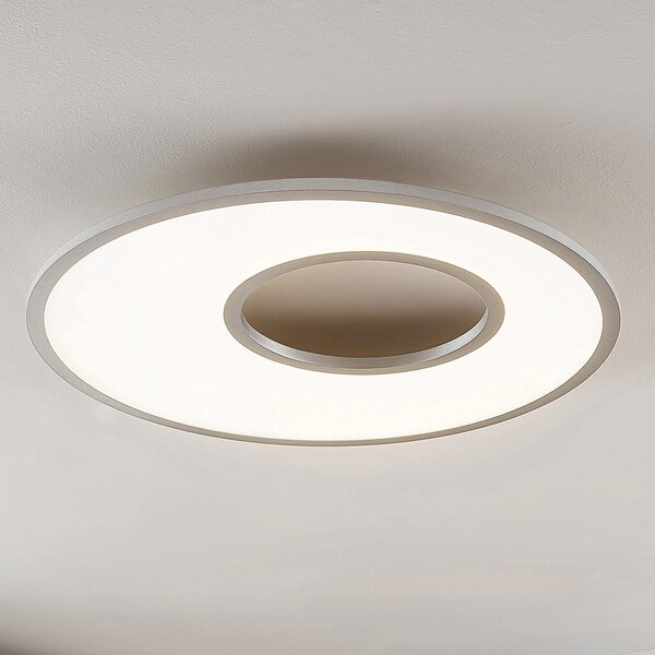 Lucande Durun plafonieră LED, dimabilă, CCT, rotundă 60 cm, reglabil, Metalic, Bucătărie, Plastic, Modern