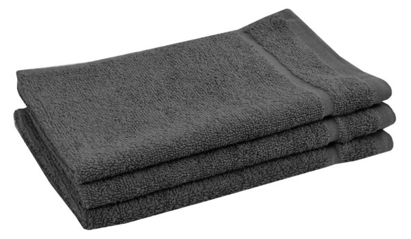 Prosop Classic mic gri inchis 30x50 cm, 100% bumbac