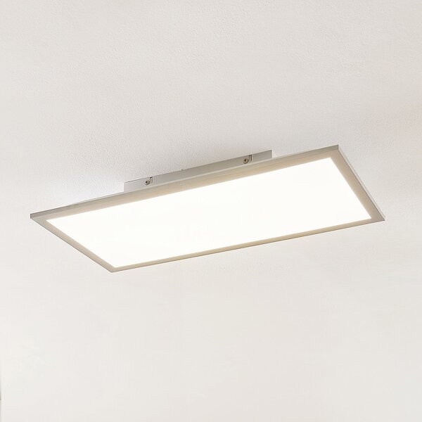 Lindby Panou LED Stenley, 4.000 K, 60 cm x 30 cm, argintiu/alb, Alb, Bucătărie, Plastic, Modern