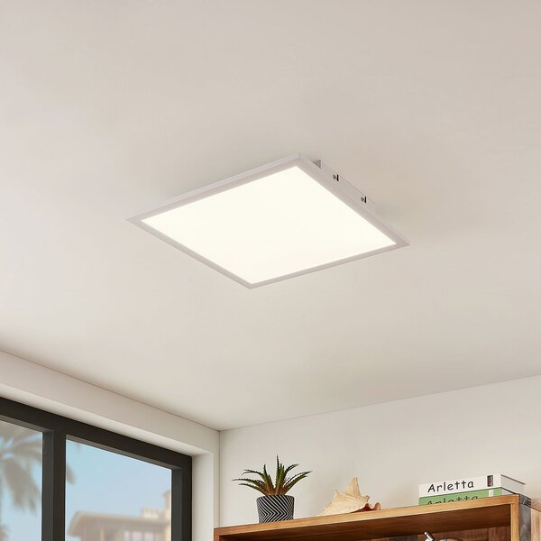 Lindby Panou LED Quais, 40 x cm, alb, aluminiu, 4.000K, Alb, Bucătărie, Aluminiu, Modern