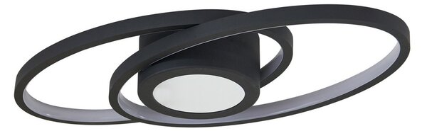Plafoniere Lindby, Thalina, reglabil, Negru, Camera de zi, Metal, Modern