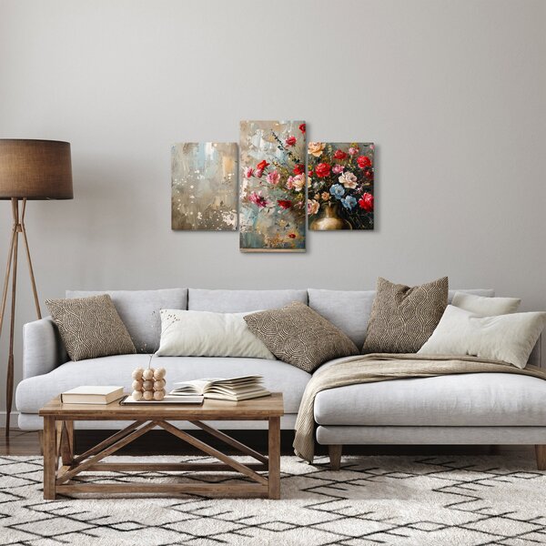 Tablou - Vaza de flori (90x60 cm)