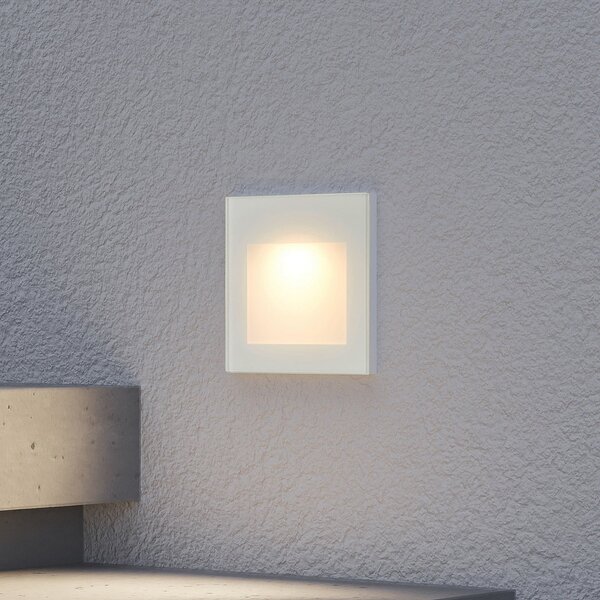 Arcchio LED lampă de perete încastrată Zamo, alb, 11 cm, metal, IP65, reglabil, Alb, Hol, Metal, Modern