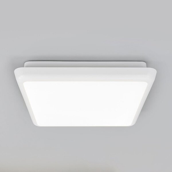 Arcchio plafonieră LED Augustin, 25 x cm, alb, IP54, Alb, Baie, Plastic, Modern