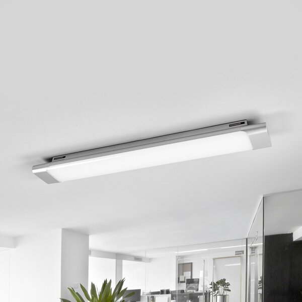 Arcchio Vinca plafonieră LED, 60 cm, 1.620 lm, 4.000 K, Metalic, Studiu / Birou, Plastic, Modern
