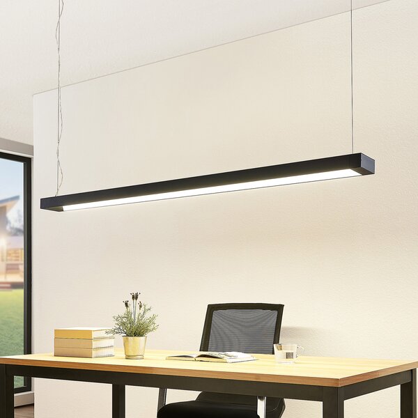 Arcchio lampă suspendată LED Cuna, negru, 162cm, metal, Negru, Studiu / Birou, Metal, Modern