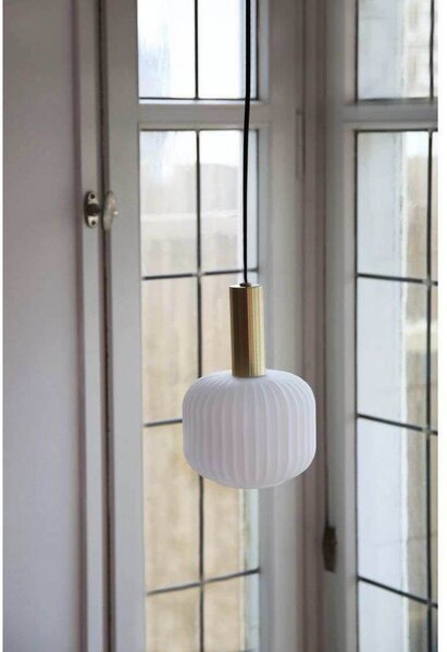 Sober Lustră Pendul Small Brushed Brass/White - Markslöjd