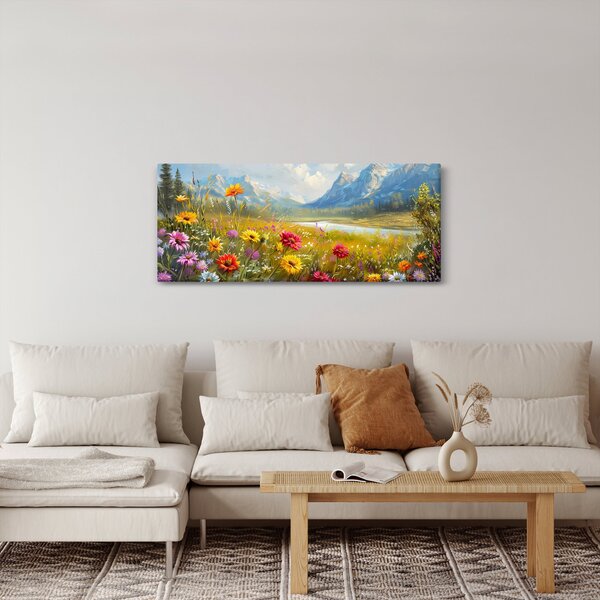 Tablou - Peisaj pictat (120x50 cm)