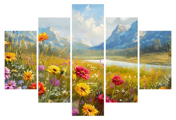 Tablou - Peisaj pictat (150x105 cm)