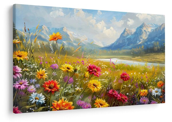 Tablou - Peisaj pictat (90x60 cm)