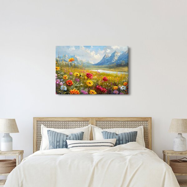 Tablou - Peisaj pictat (90x60 cm)