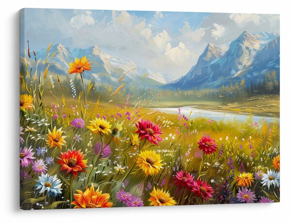 Tablou - Peisaj pictat (70x50 cm)