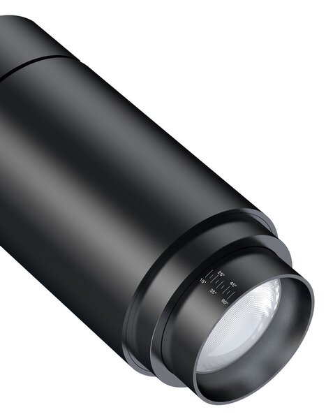 Arcchio Nanna LED track spot negru 3000K 12W, Negru, Studiu / Birou, Metal
