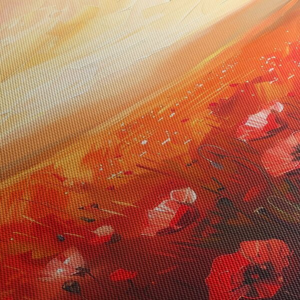 Tablou - Câmp de maci (120x50 cm)
