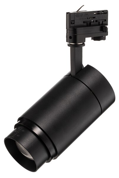 Arcchio Nanna LED track spot negru 4000K 28W, Negru, Studiu / Birou, Metal