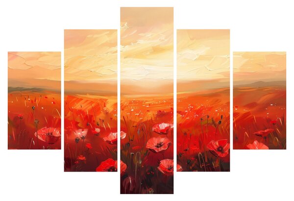 Tablou - Câmp de maci (150x105 cm)