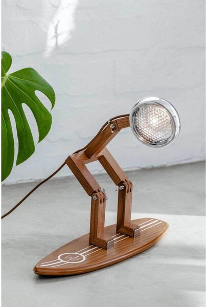 Lampă de masă Pilke, Negru, Camera de zi, Aluminiu