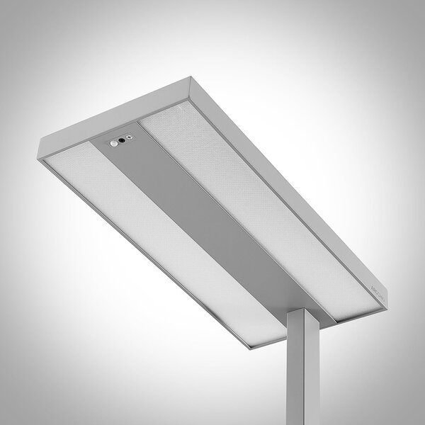 Arcchio Lampadar LED Logan Pro, argintiu, senzor, dimabil, reglabil, Metalic, Studiu / Birou, Aluminiu, Modern