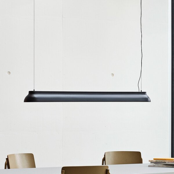 Lustră Pendul HAY, PC Linear, reglabil, Negru, Bucătărie, Metal, Design