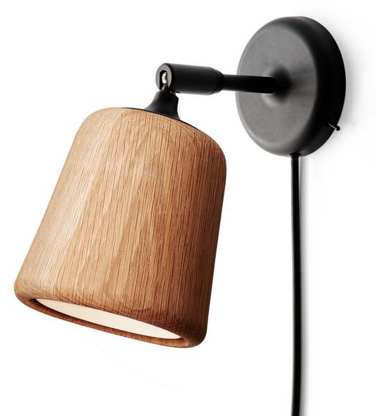 Lampă de perete New Works, Material The Originals, reglabil, Lemn, Camera de zi, Lemn, Design