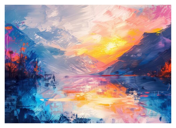 Tablou - Pictura peisajului (70x50 cm)