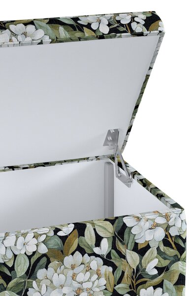 Ladă tapițată culoare multicolor Țesătură împletitură, cu model