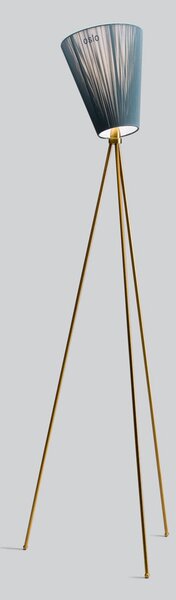 Lampadar Northern, Oslo Wood, reglabil, Auriu / Alamă, Camera de zi, Țesătură / Textil, Design