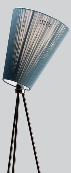 Lampadar Northern, Oslo Wood, reglabil, Negru, Camera de zi, Țesătură / Textil, Design