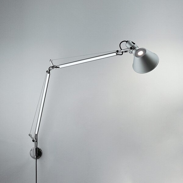 Lampă de perete Artemide, Tolomeo, reglabil, Metalic, Camera de zi, Metal, Design