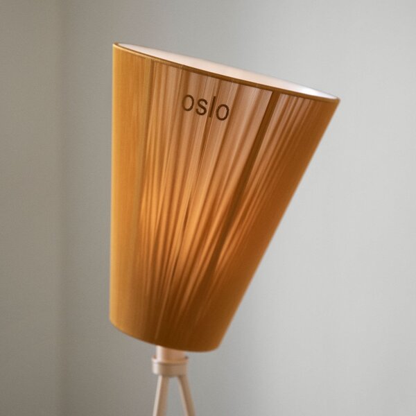 Lampadar Northern, Oslo Wood, reglabil, Camera de zi, Țesătură / Textil, Design