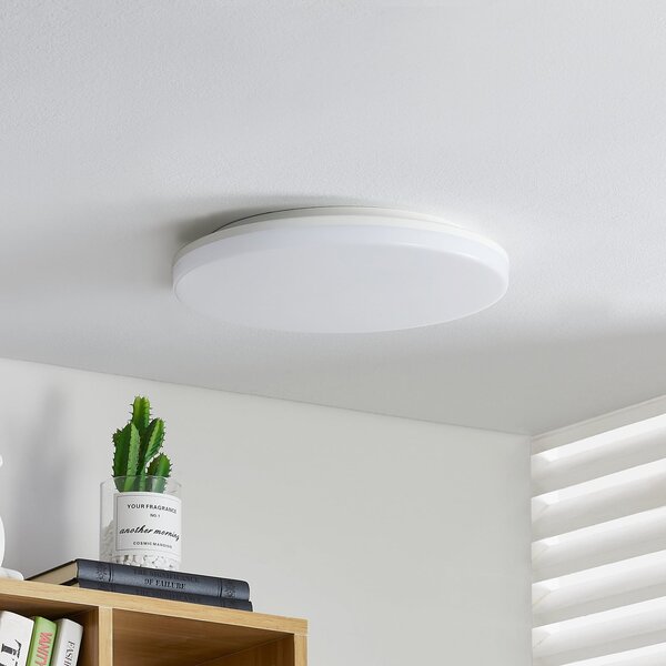 PRIOS Prios Artin plafonieră LED, senzor, rotundă, 33 cm, Alb, Baie, Plastic, Modern