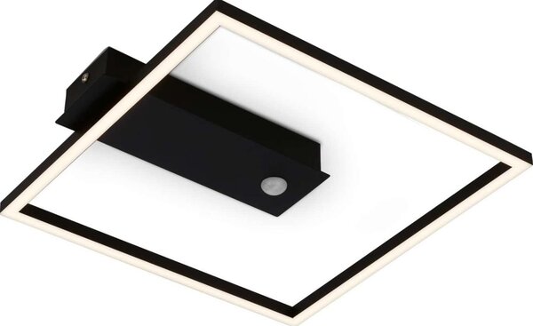 Briloner 3770-015 - Lampă de tavan LED cu senzor FRAME LED/14W/230V 3000K 32x30 cm neagră