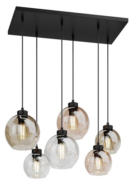 Lustră Pendul TK Lighting, Cubus, reglabil, Multicolor, Camera de zi, Sticlă, Modern