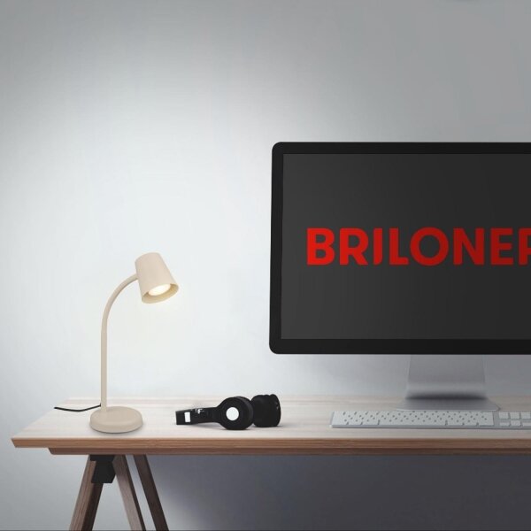 Briloner 7476-011 - Lampă de masă SKRIVA 1xGU10/9W/230V bej