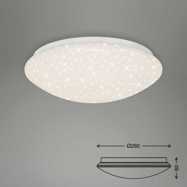 Briloner 3373-016 - Plafonieră LED dimabilă STARRY LED/15W/230V 3000-6500K + telecomandă