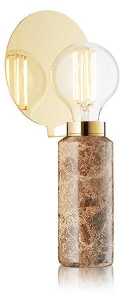 Lampă de masă DESIGN BY US, Blindspot, Maro / Rugină, Camera de zi, Marmură, Design