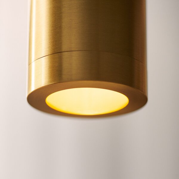 Lustră Pendul DESIGN BY US, Liberty Spot, reglabil, Auriu / Alamă, Camera de zi, Metal, Design