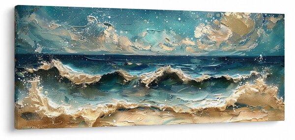 Tablou - Pictura mării (120x50 cm)