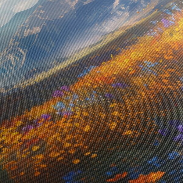 Tablou - Peisaj montan pictat II. (150x105 cm)