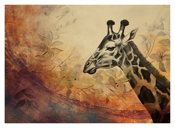 Tablou - Girafă, pictură (70x50 cm)