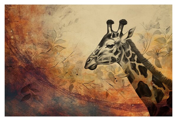 Tablou - Girafă, pictură (90x60 cm)
