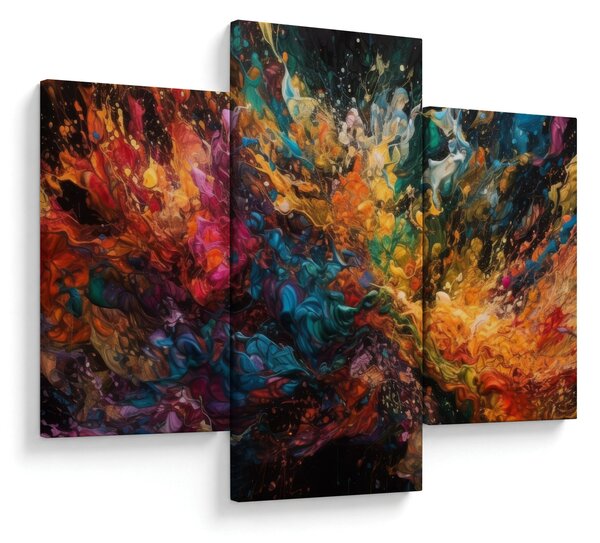 Tablou - Abstracția culorilor II. (90x60 cm)