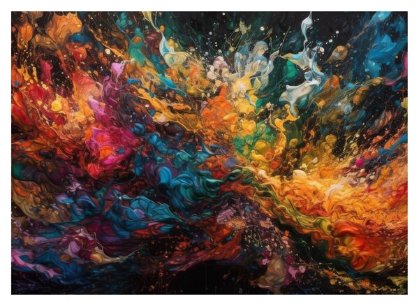 Tablou - Abstracția culorilor II. (70x50 cm)