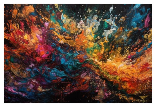Tablou - Abstracția culorilor II. (90x60 cm)