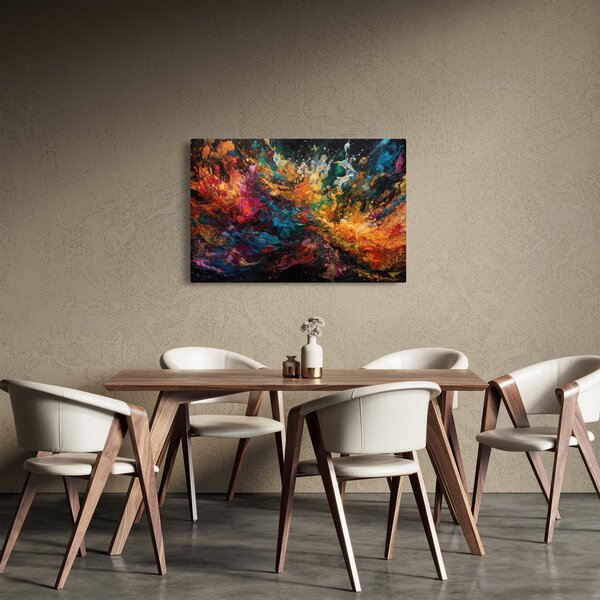 Tablou - Abstracția culorilor II. (90x60 cm)